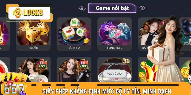 Giấy phép khẳng định mức độ uy tín, minh bạch